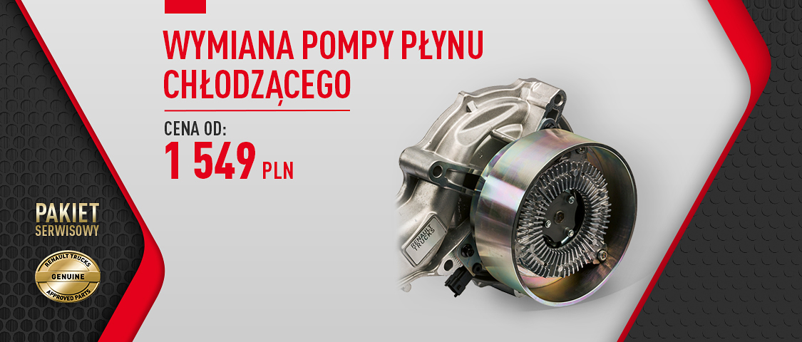 Pakiet serwisowy - Wymiana pompy płynu chłodzącego