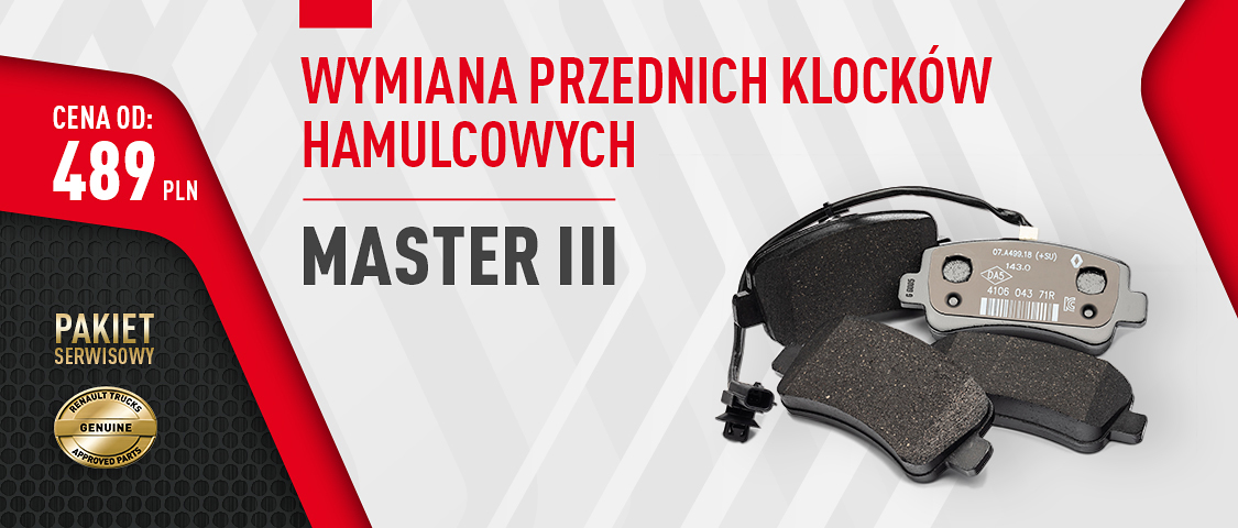 Pakiet serwisowy Master, klocki hamulcowe