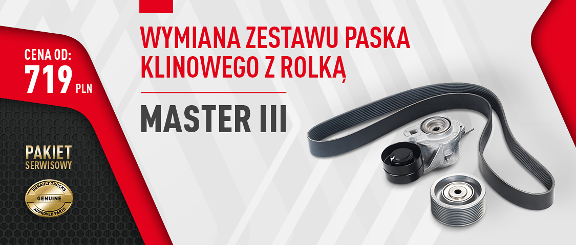 Pakiet serwisowy Master, pasek klinowy