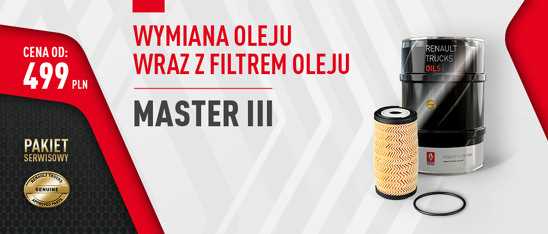 Pakiet serwisowy Master, wymiana oleju z filtrem
