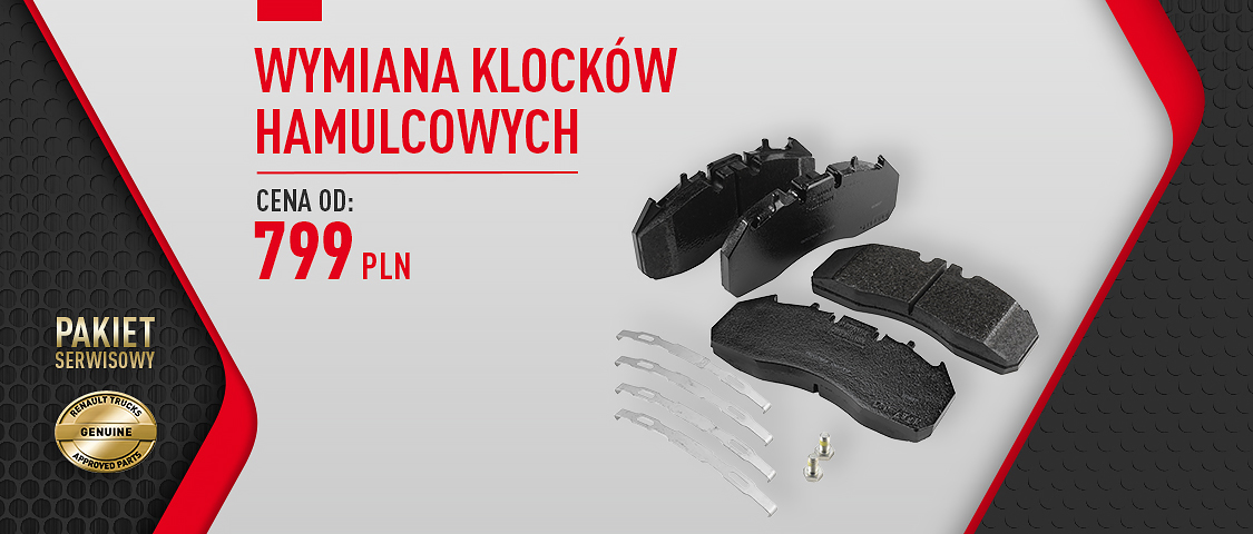 Pakiety serwisowe pojazdy ciezarowe klocki hamulcowe