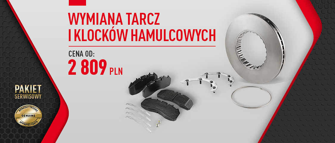 Pakiety serwisowe pojazdy ciezarowe tarcze i klocki hamulcowe