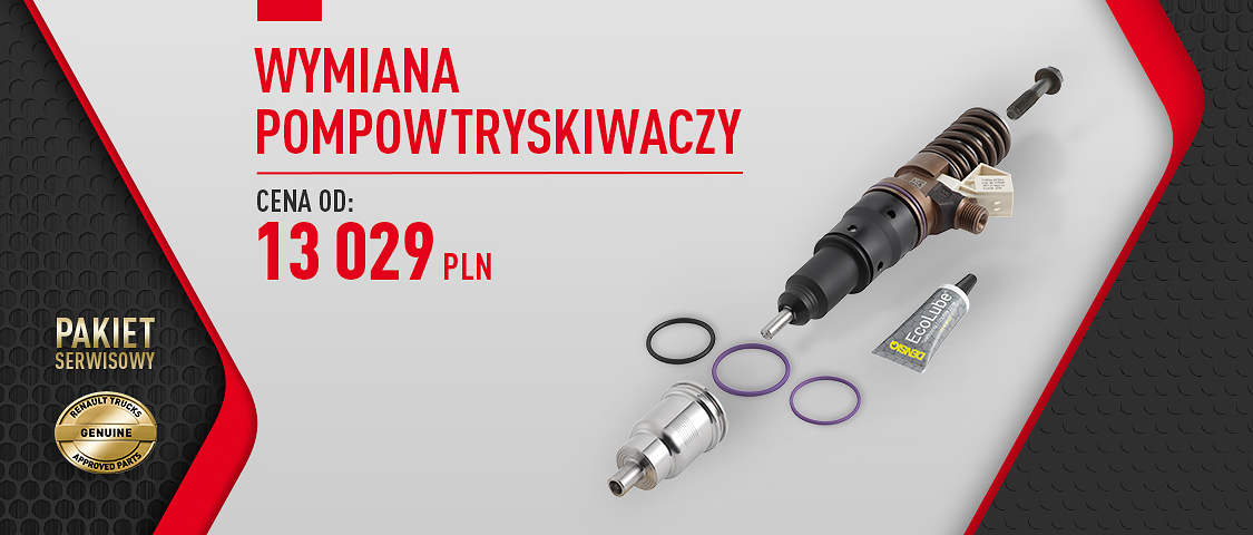 Pakiety serwisowe pojazdy ciezarowe wymiana pompowtryskiwaczy.