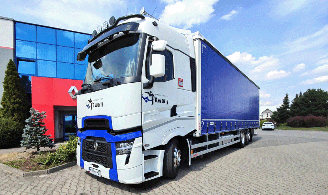 samochód ciężarowy renault trucks t jawory transport 1