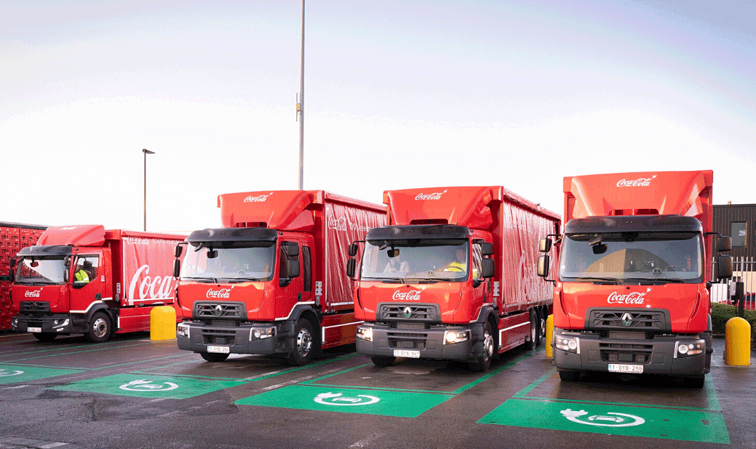Coca-Cola elektryczny samochód ciężarowy Renault Trucks 1