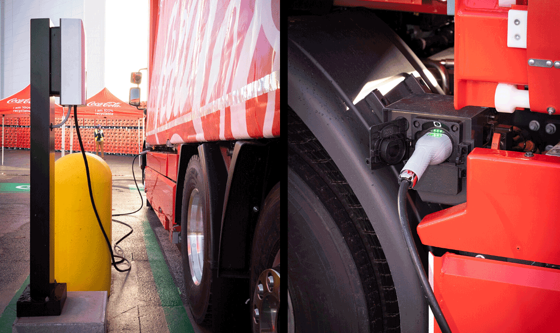 Coca-Cola elektryczny samochód ciężarowy Renault Trucks 2
