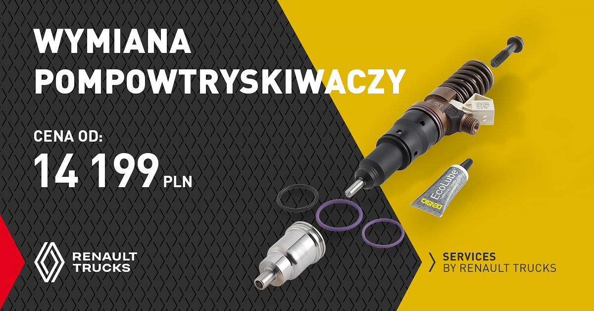 Pakiety serwisowe dla pojazdów ciężarowych wymiana pompowtryskiwaczy