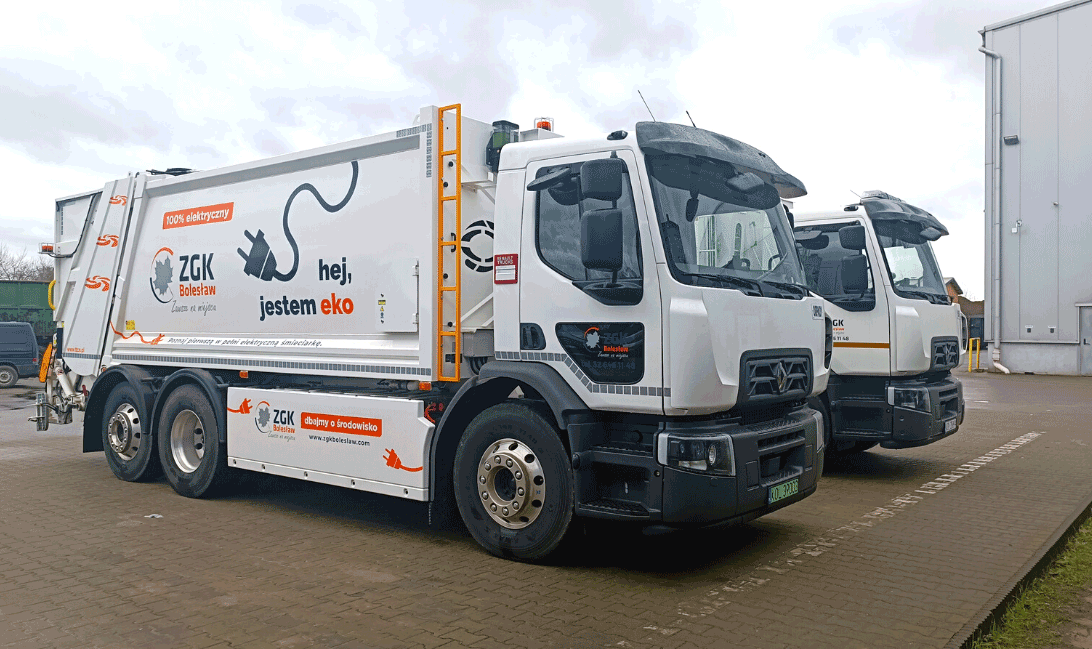 smieciarka elektryczna renault trucks d wide e-tech 2