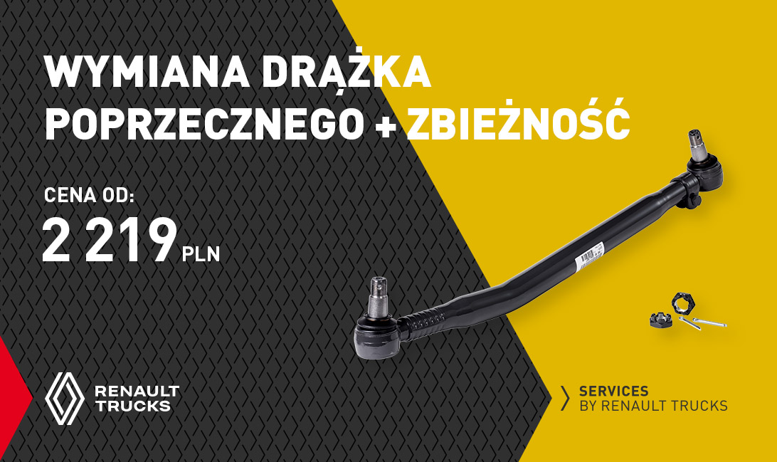 Pakiet serwisowy - Wymiana drążka poprzecznego + zbieżność