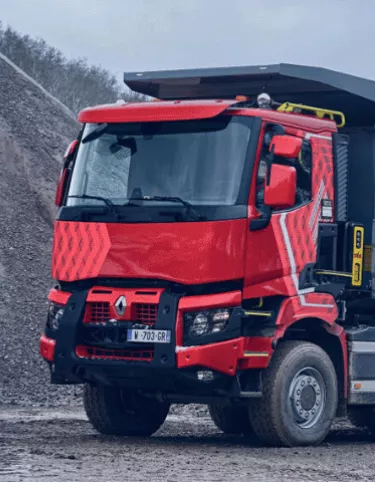 ciężarówka do transportu budowlanego