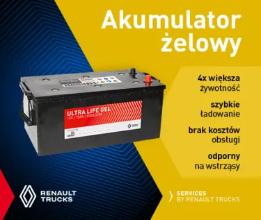 Akumulatory żelowe dla samochodów ciężarowych Renault Trucks 2